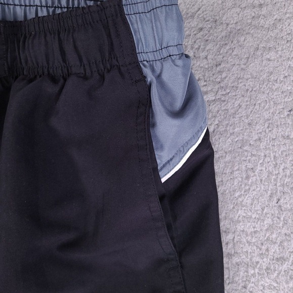 Nike Swim Trunks Mens Large Black Board Shorts Drawstring Surfing Swimwear - Picture 5 of 13